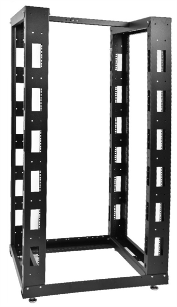 Стойка телекоммуникационная универсальная 33U двухрамная, цвет черный