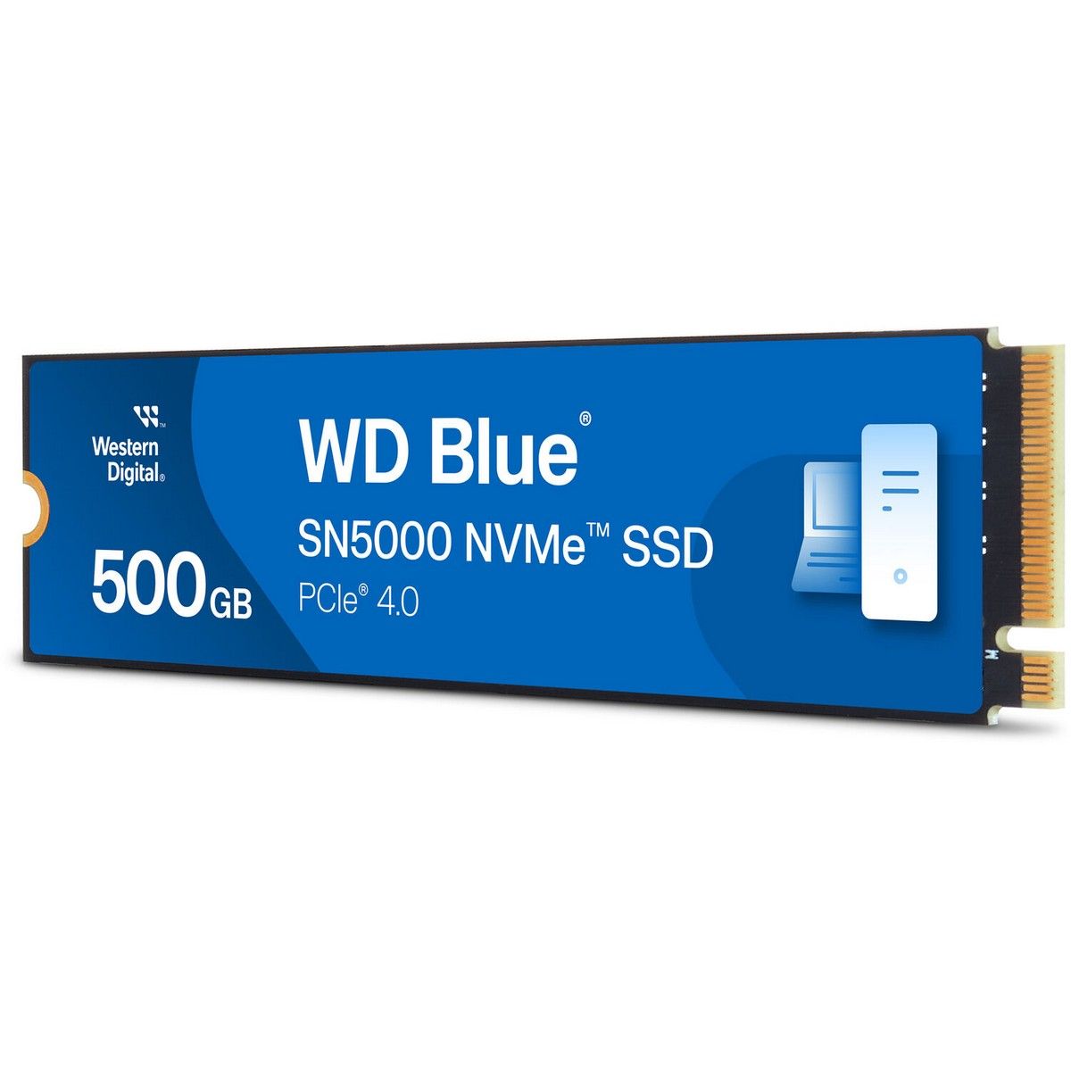 Накопитель SSD WD PCIe 4.0 x4 500GB WDS500G4B0E SN5000 Blue M.2 2280