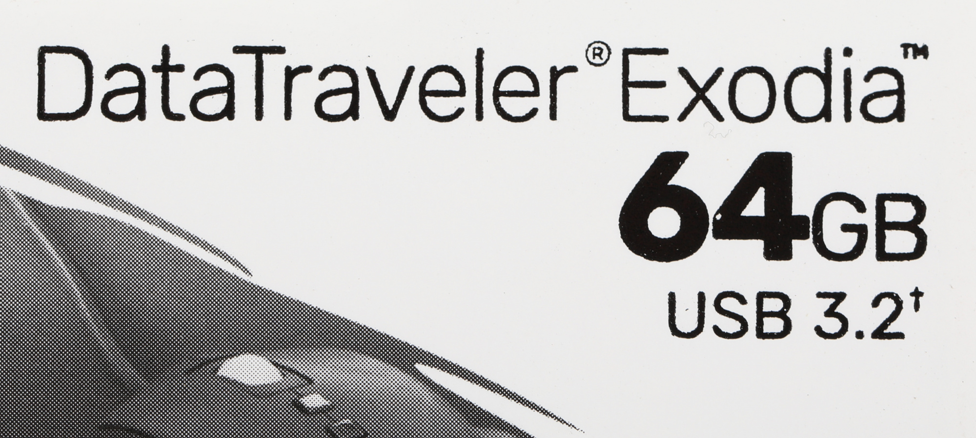 Флеш Диск Kingston 64Gb DataTraveler Exodia DTX/64GB USB3.2 черный/голубой