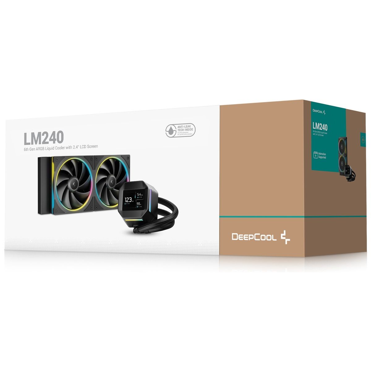Система водяного охлаждения Deepcool LM240 ARGB Soc-AM5/AM4/1200/1700/1851 черный 4-pin 19-36dB Al L