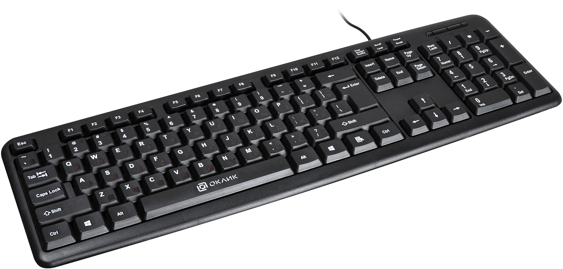 Клавиатура Оклик 90M черный USB
