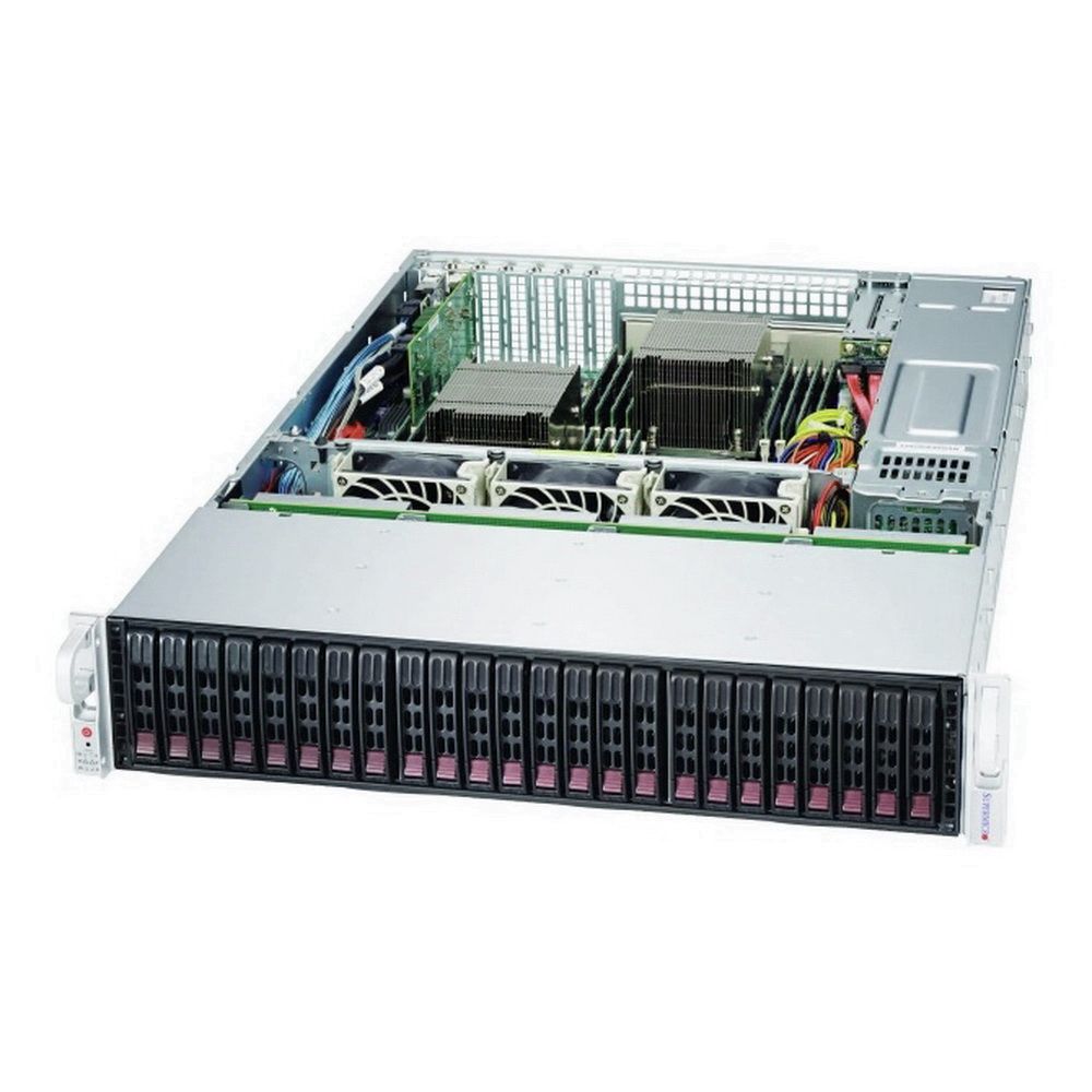 Корпус SuperMicro CSE-216BE2C-R920LPB 2U, 24x 2,5" HS SAS/SATA (Dual SAS3 Expander - SFF 8643),