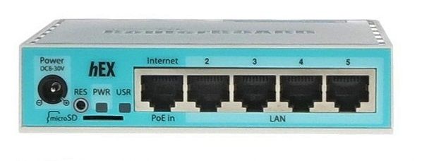 Маршрутизатор MIKROTIK RB750Gr3 hEX Router. 5x Ethernet 10/100/1000, USB, PoE {20} (002761)