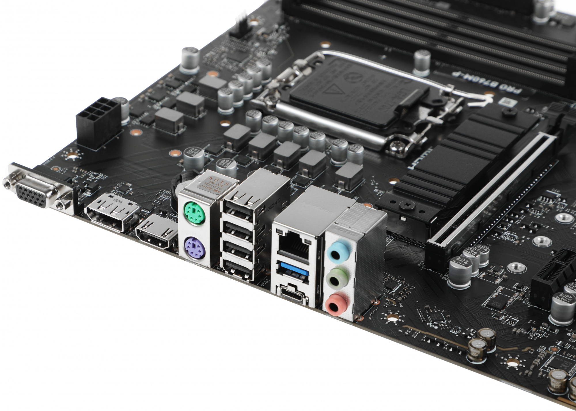 Материнская плата MSI PRO B760M-P Soc-1700 Intel B760 4xDDR5 mATX AC`97 8ch(7.1) GbLAN+VGA+HDMI+DP