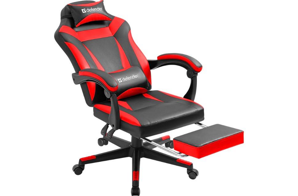 Игровое кресло Cruiser Черный/Красный,PU,подножка D