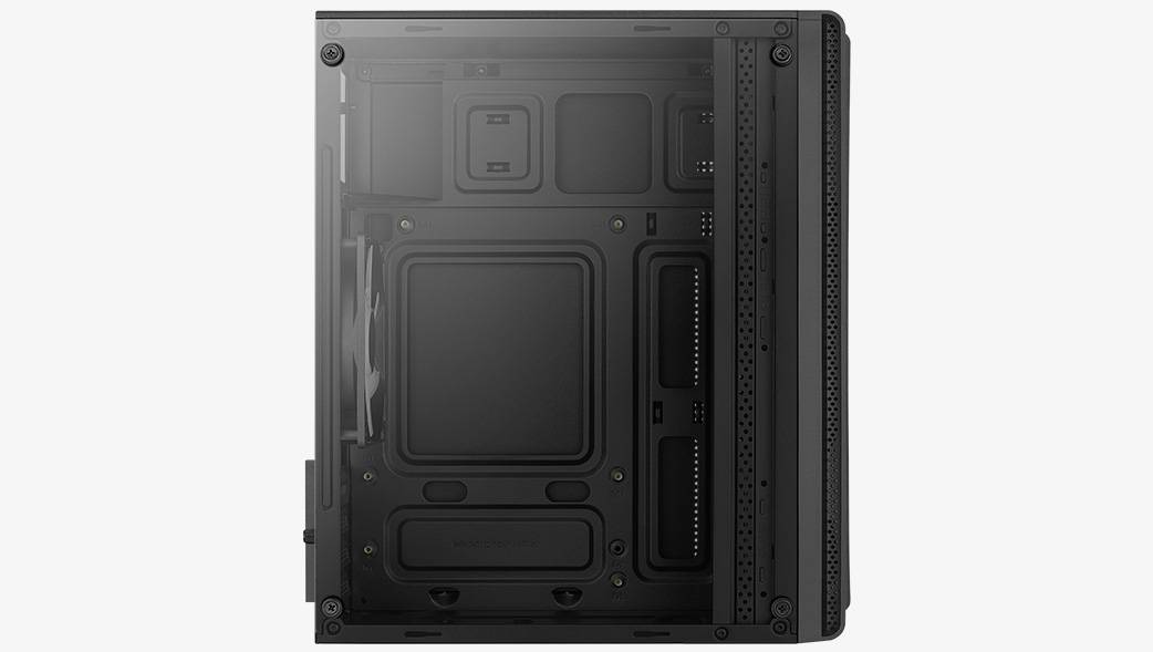 Корпус AeroCool Evo Mini-G-BK-v1 Black Micro ATX/mini-ITX, без БП, Steel, Plastic, Tempered Glass (4
