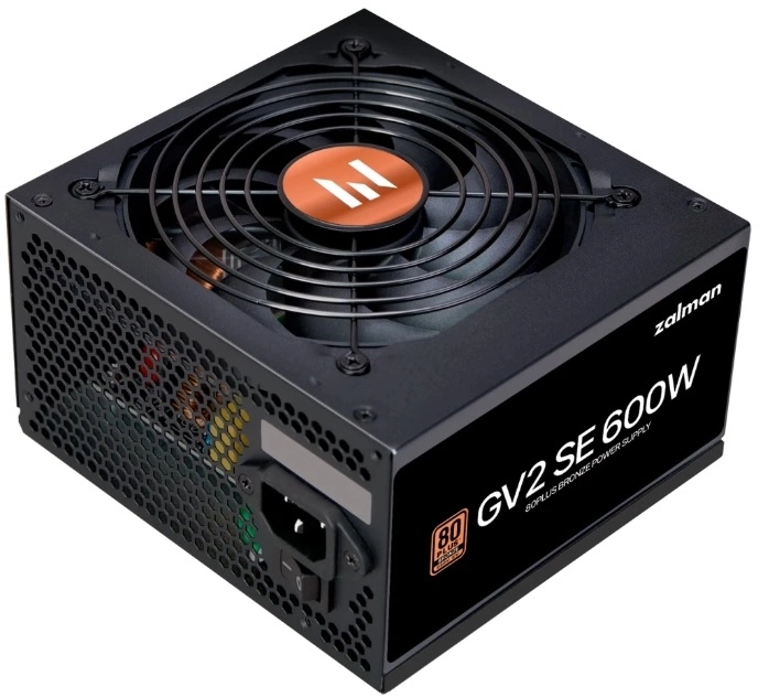 Блок питания Zalman ATX 600W ZM600-GV2SE 80+ bronze (20+4pin) 120mm fan 6xSATA RTL
