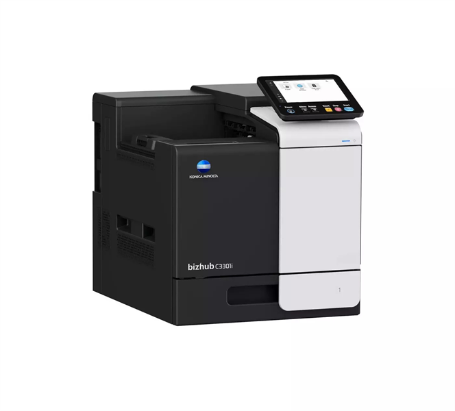 Принтер лазерный цветной Konica Minolta bizhub C3301i (A4, 3Гб, 33 стр/мин, дуплекс, сеть, 8Гб(SSD),