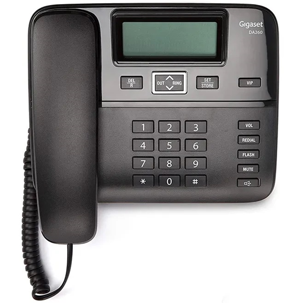 Телефон проводной Gigaset DA260 черный