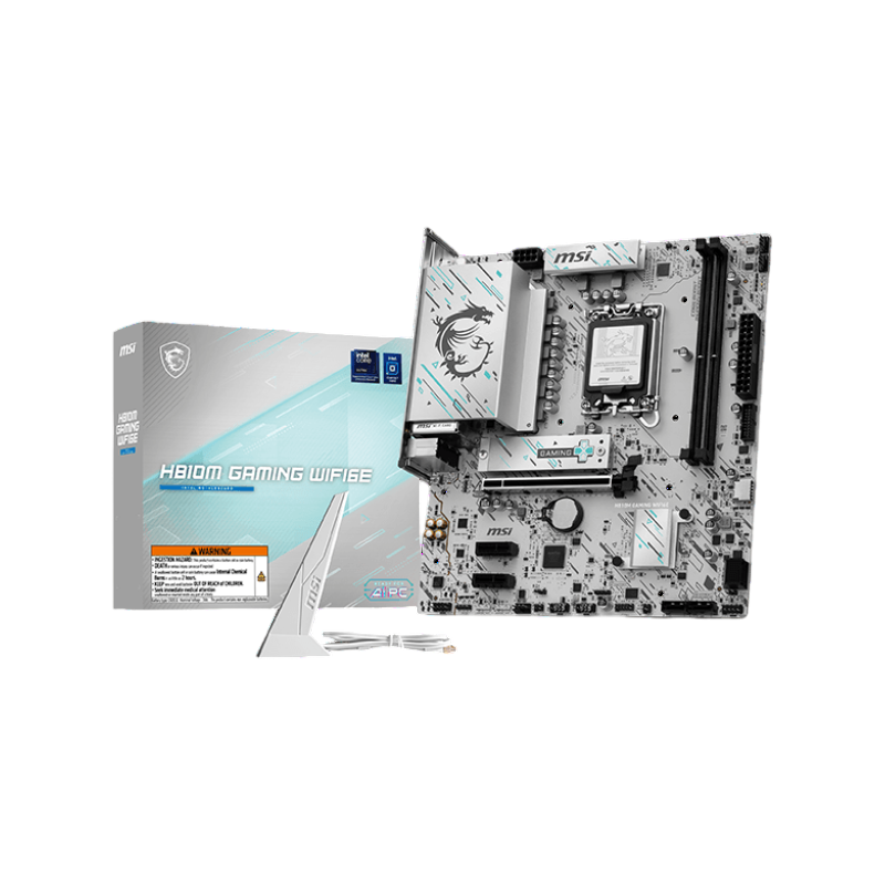 Материнская плата MSI H810M GAMING WIFI6E H810, LGA1851, 2*DDR5, 1*PCIEx16, 2*PCIEx1, 1*M.2, 2*TypeC