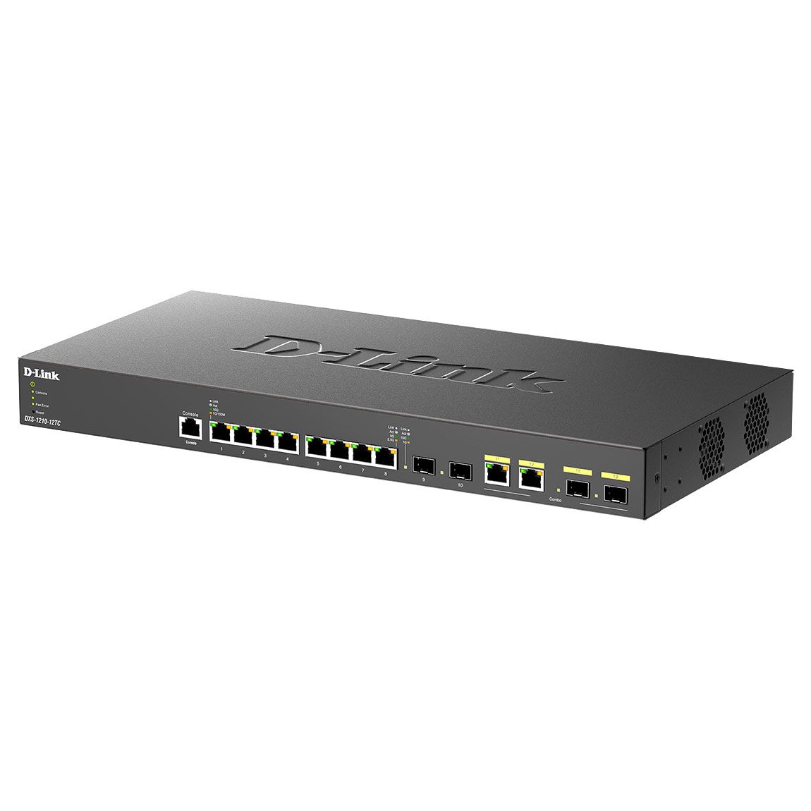 Коммутатор D-Link DXS-1210-12TC/B1A Настраиваемый L2+ коммутатор с 8 портами 10GBase-T, 2 портами 10