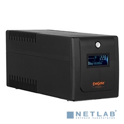 Exegate EP285581RUS ИБП ExeGate SpecialPro Smart LLB-650.LCD.AVR.EURO.RJ.USB <650VA/360W, LCD, AVR, 