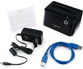 Gembird HD32-U3S-4 Докстанция 2.5"/3.5" черный, USB 3.0, SATA, HDD/SSD