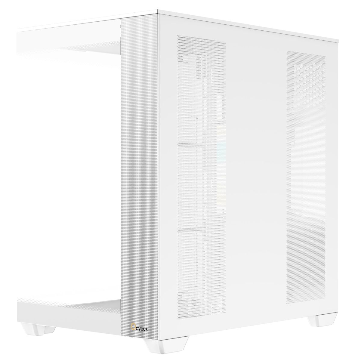 Корпус Ocypus Delta C74 WH ARGB, Midi-Tower, TG, 2x120mm ARGB, 2xUSB-A 3.0 + 1xUSB-C 3.1, ATX, mATX,