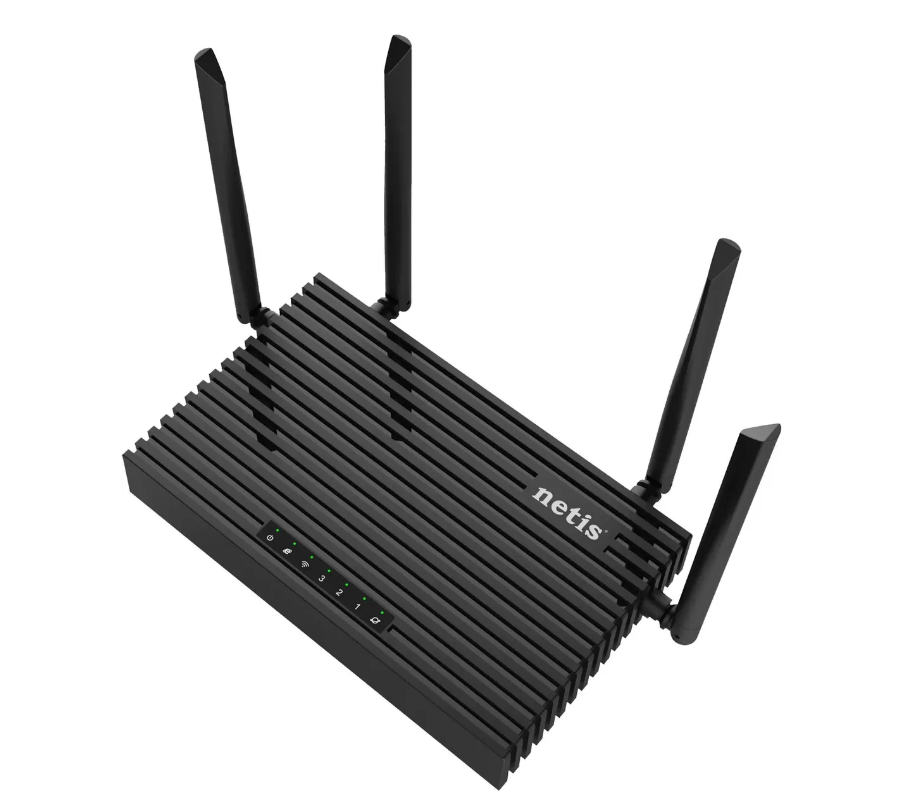 Роутер беспроводной Netis NX32U AX3000 10/100/1000BASE-TX/4G ready черный