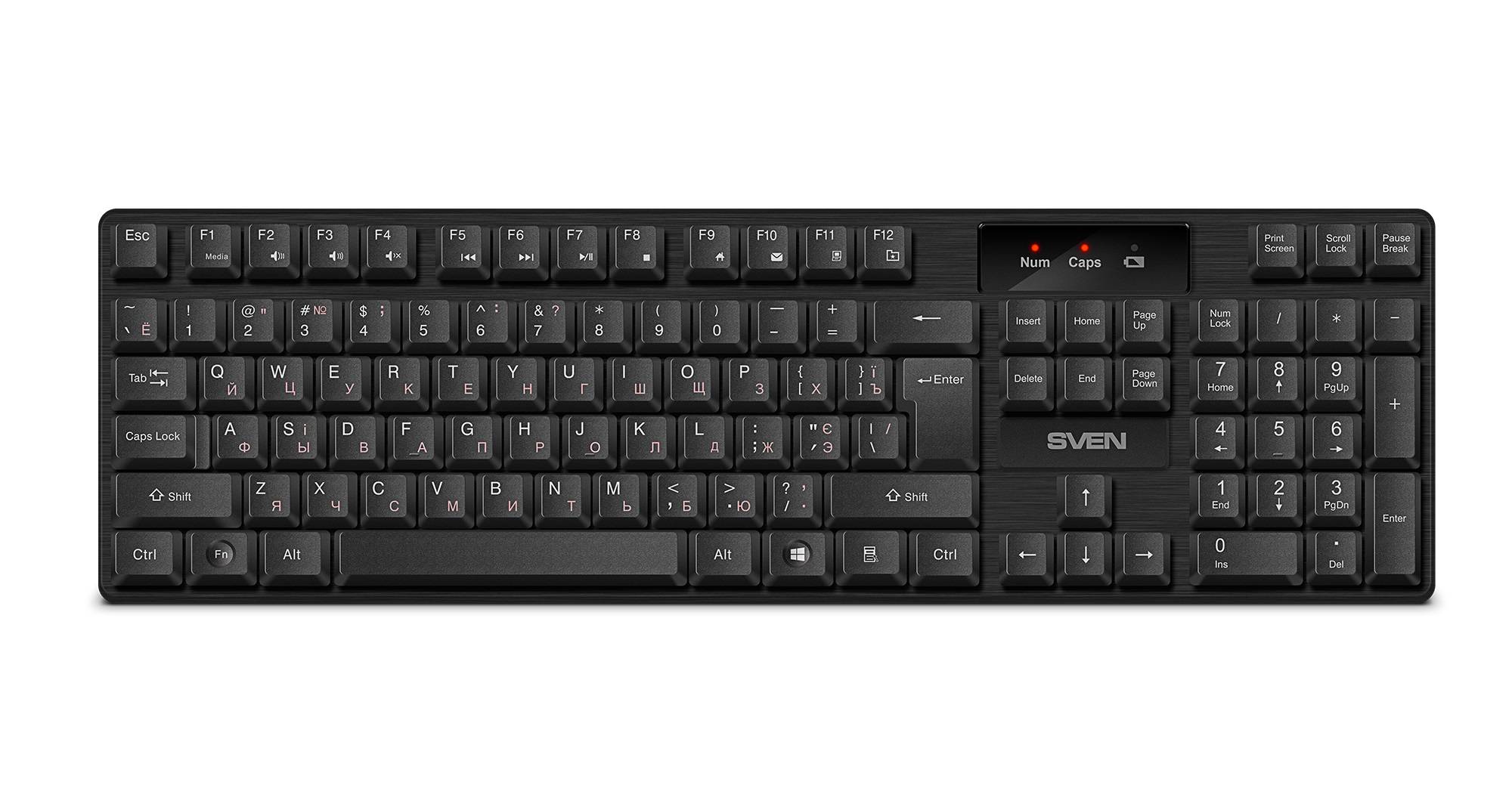 Клавиатура Wireless Sven KB-C2300W 2,4 GHz, 104кл.