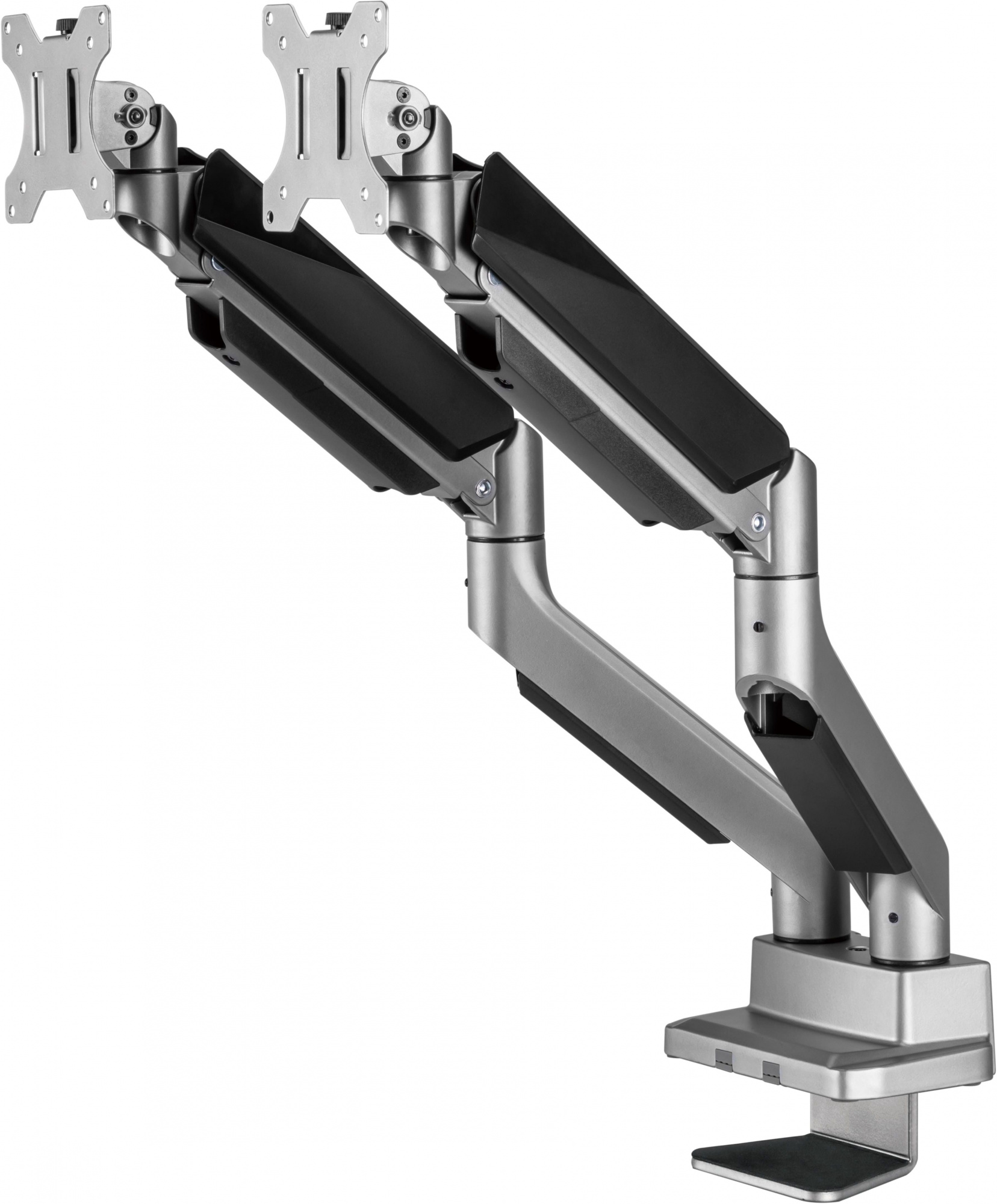 Кронштейн для мониторов Ultramounts UM718 серый 17"-35" макс.15кг крепление к столешнице поворот и н