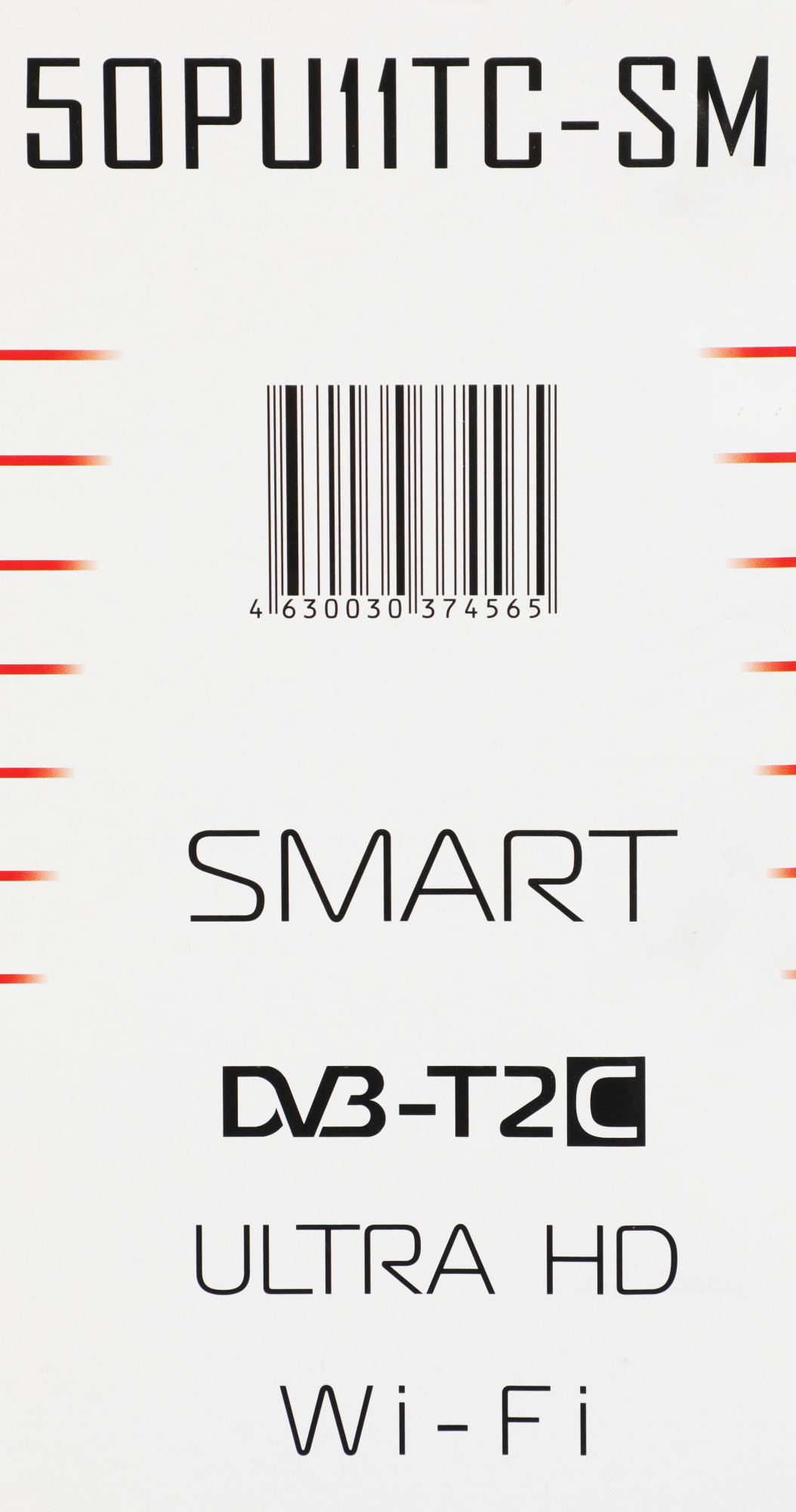 Телевизор LED PolarLine 50" 50PU11TC-SM черный 4K Ultra HD 60Hz DVB-T DVB-T2 DVB-C DVB-S2 WiFi Smart