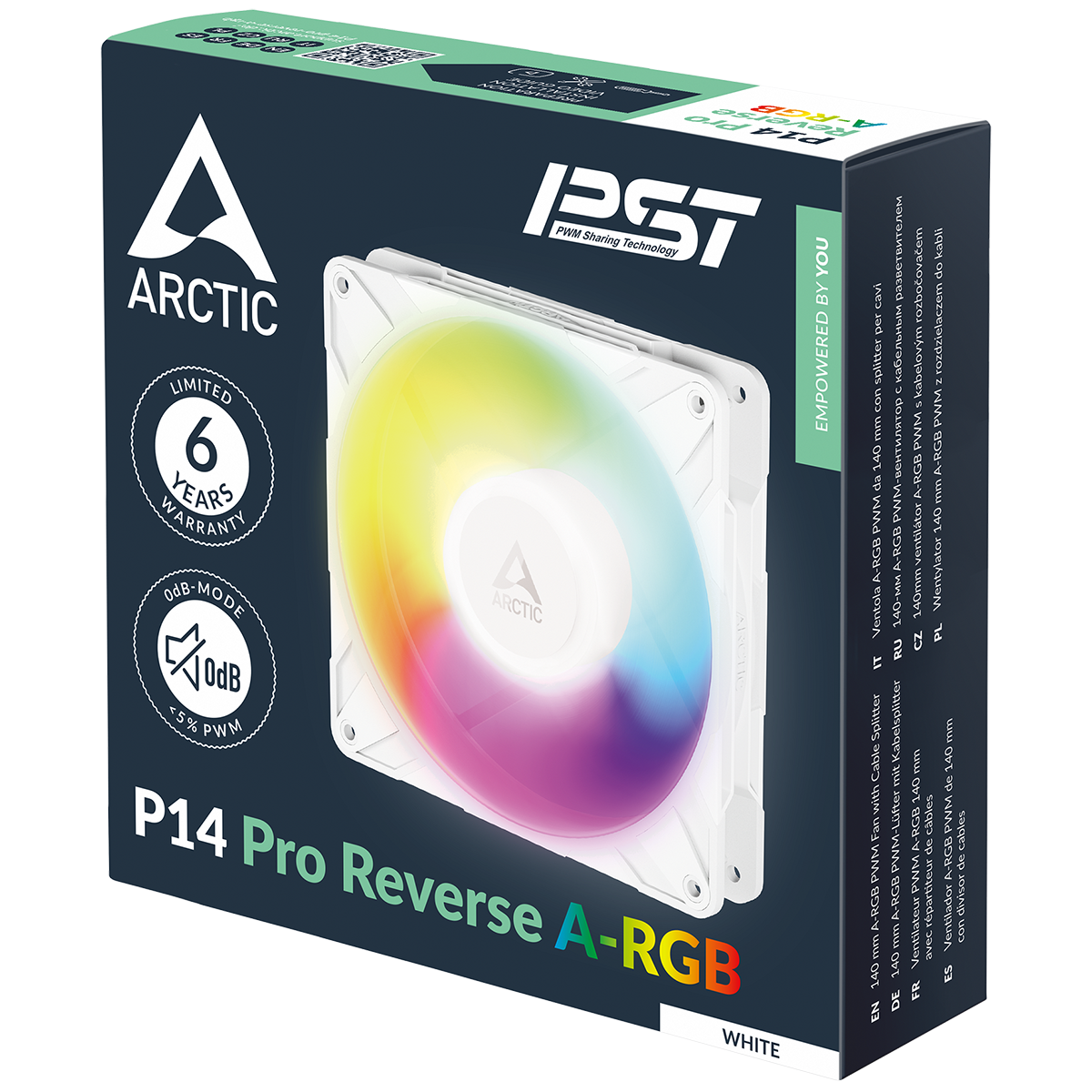 Вентилятор корпусной ARCTIC P14 Pro Reverse A-RGB White (ACFAN00324A)