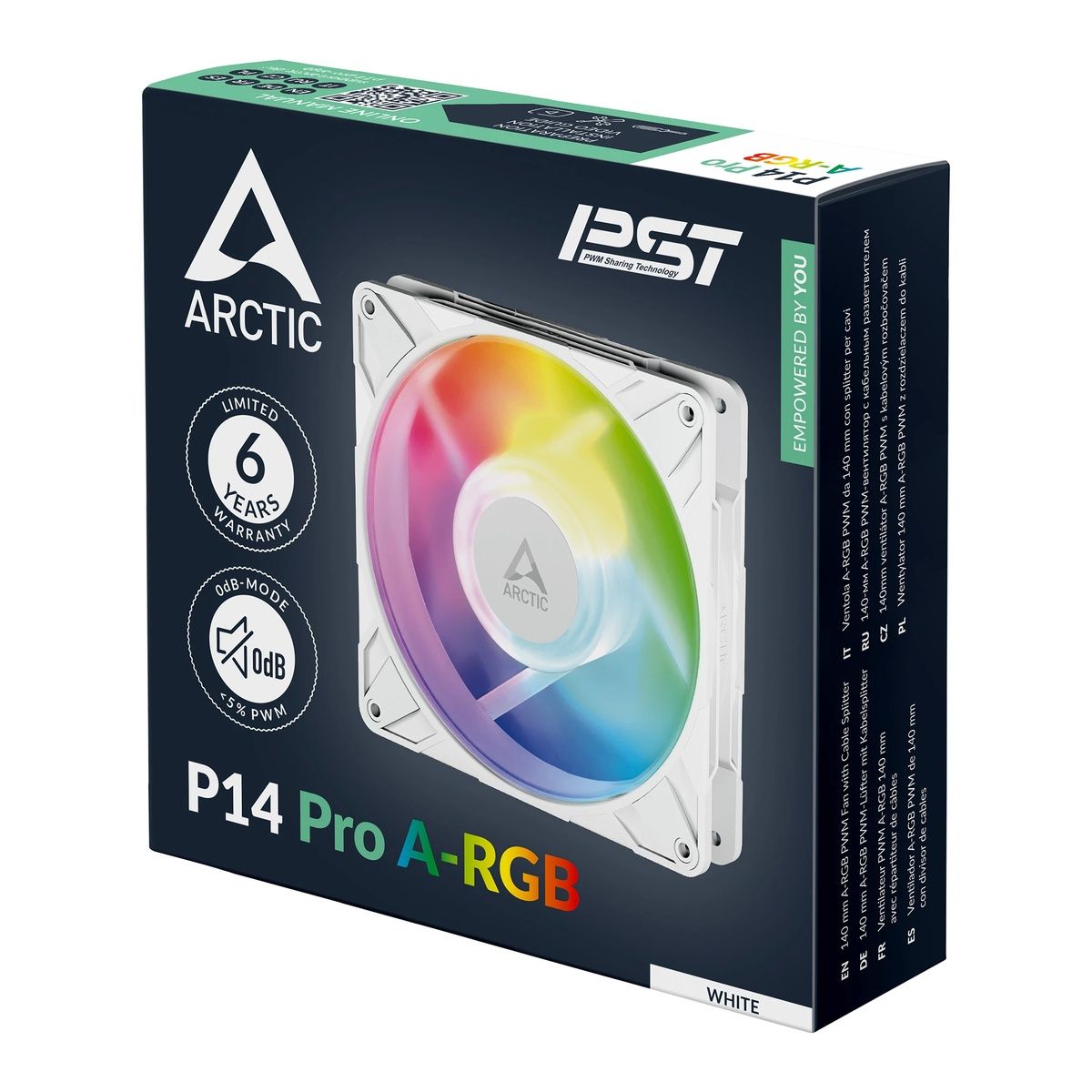 Вентилятор корпусной ARCTIC P14 Pro A-RGB (White) - retail (ACFAN00318A)