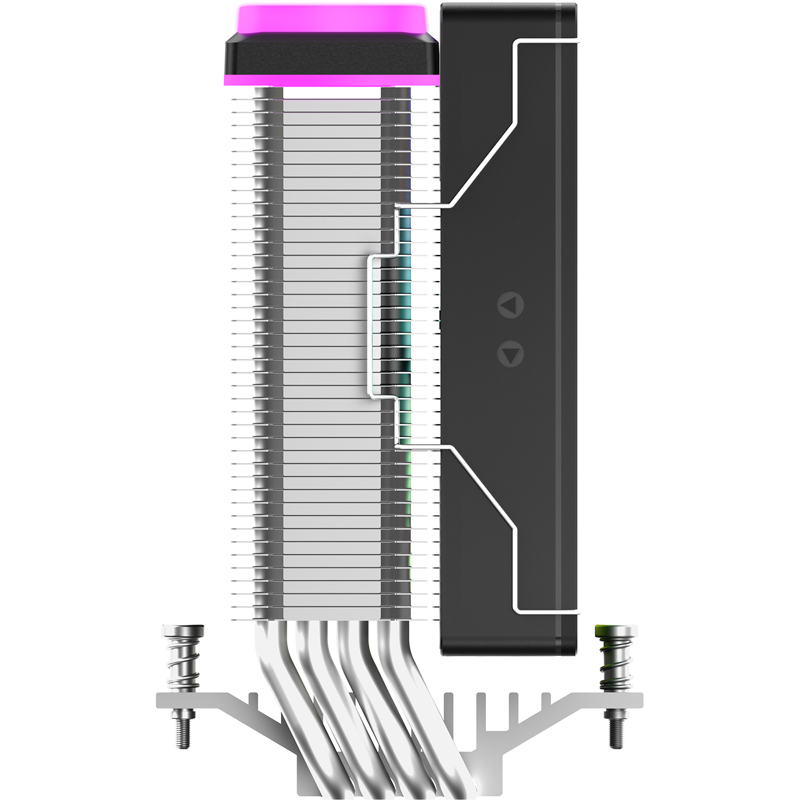 Кулер для процессора Ocypus Delta A40 SE BK ARGB (190W, 4-pin PWM, 147mm, Al/Cu, 4x6mm, ARGB, 1x120m