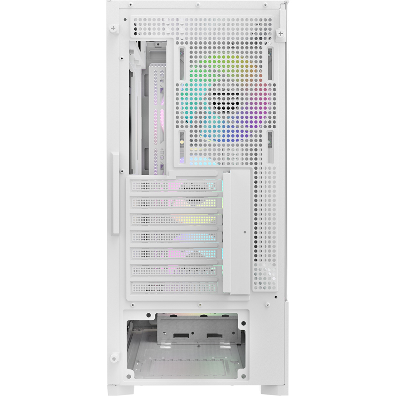 Корпус Ocypus Delta C70 WH ARGB, Midi-Tower, TG, 4x120mm ARGB, 2xUSB-A 3.0 + 1xUSB-C 3.1, E-ATX, ATX