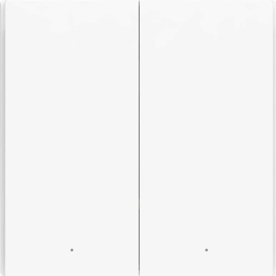 Умный выключатель Aqara Wireless Remote Switch H1 2-хкл. белый (WRS-R02)