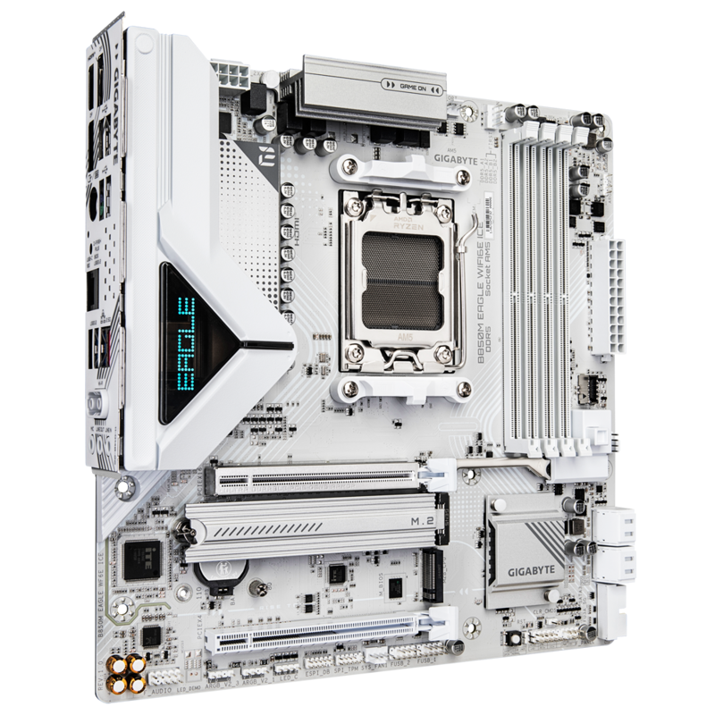 Материнская плата Gigabyte B850M EAGLE WF6E ICE Socket AM5 AMD B850 4xDDR5 mATX AC`97 8ch(7.1) 2.5Gg