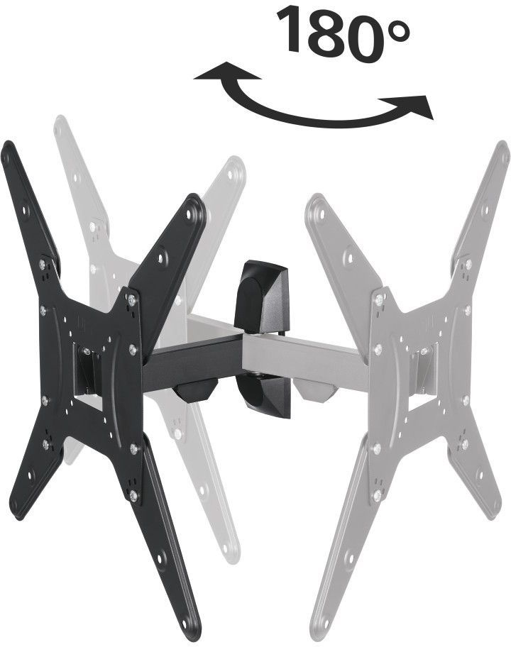 Кронштейн для телевизора Hama 00220823 черный 32"-65" макс.20кг настенный поворот и наклон