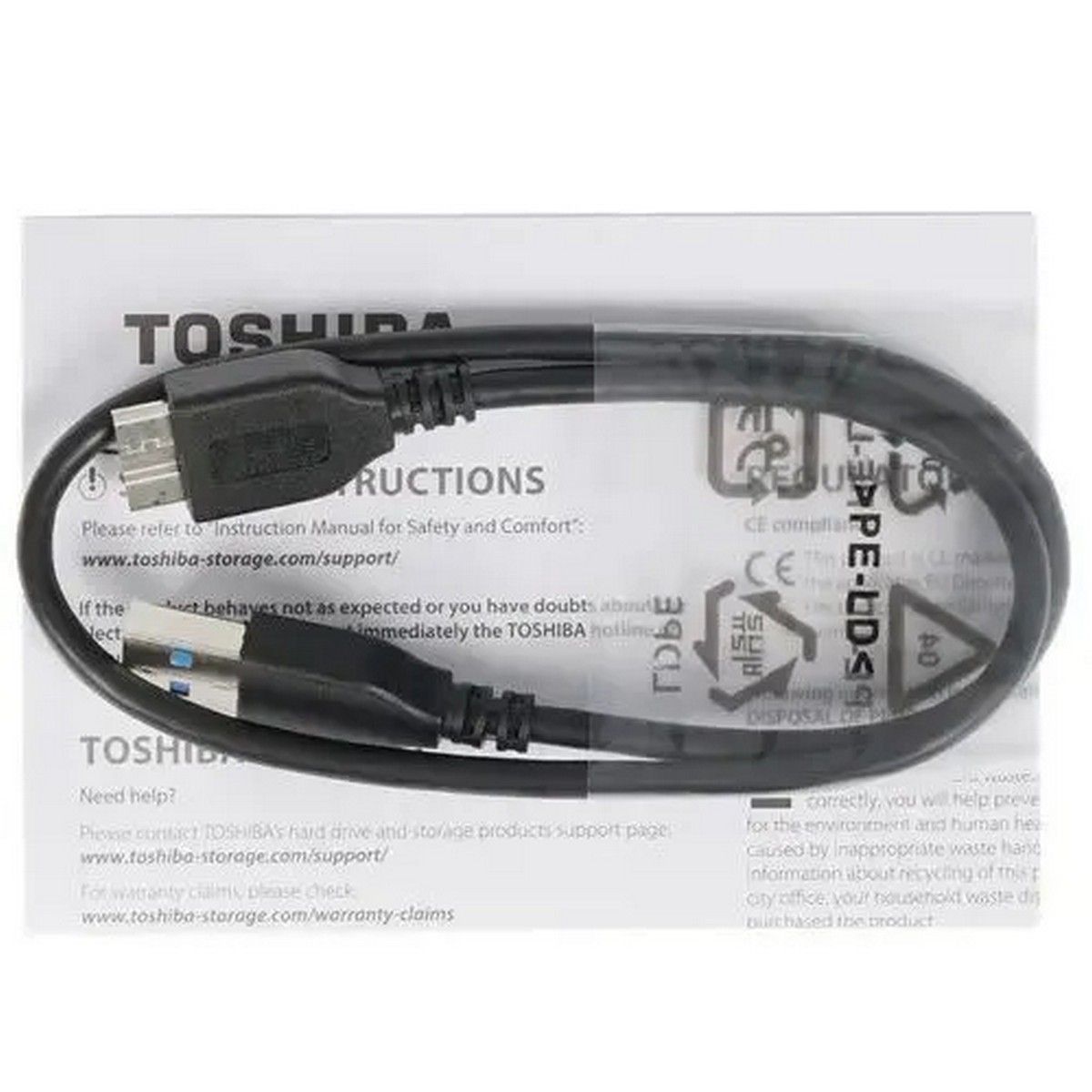 Жесткий диск внешний Toshiba HDTCA20ER3AA/HDTCA20ER3AAU Canvio Advance 2ТБ 2.5" USB 3.0 красный