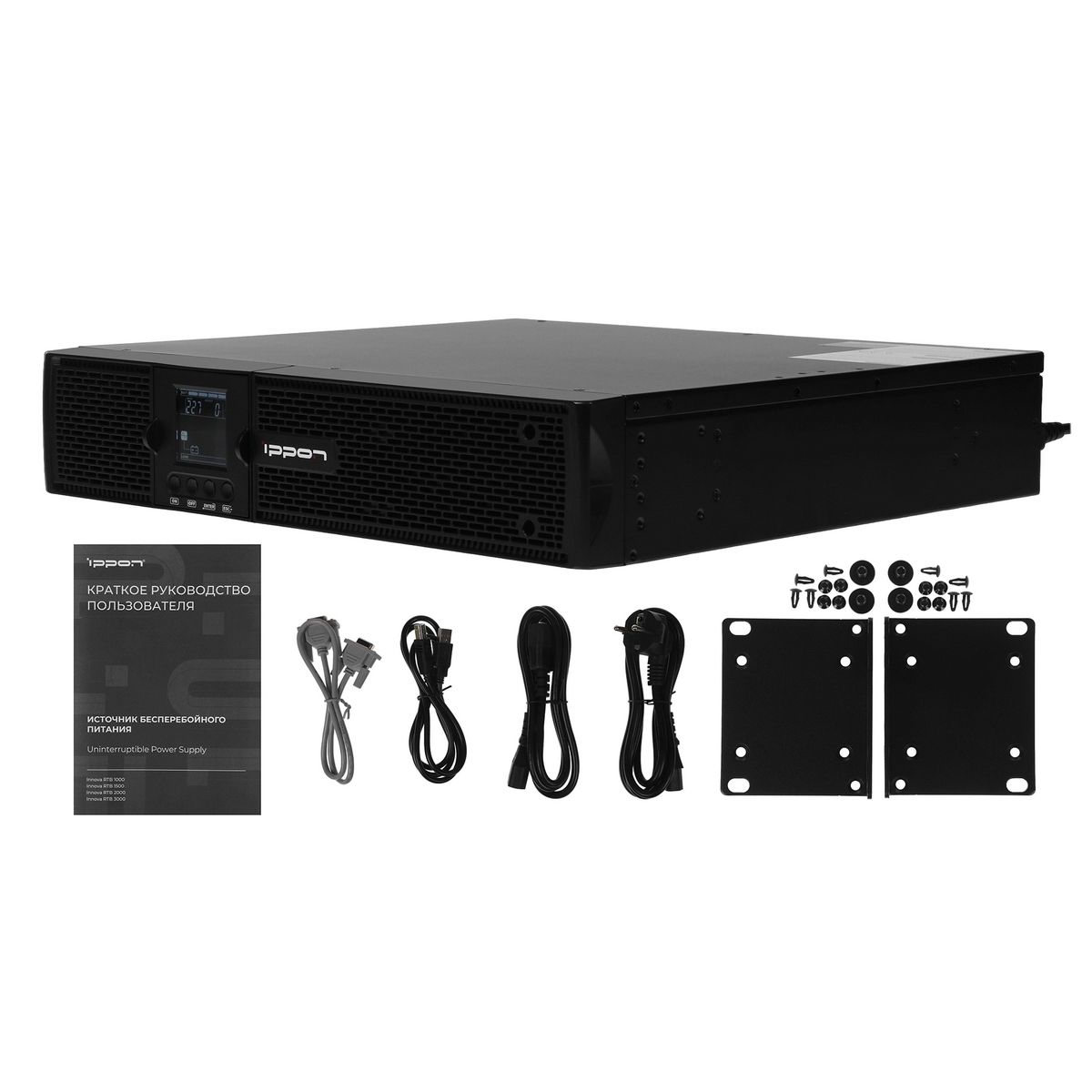 Источник бесперебойного питания Ippon Innova RTB 1000 900Вт 1000ВА черный