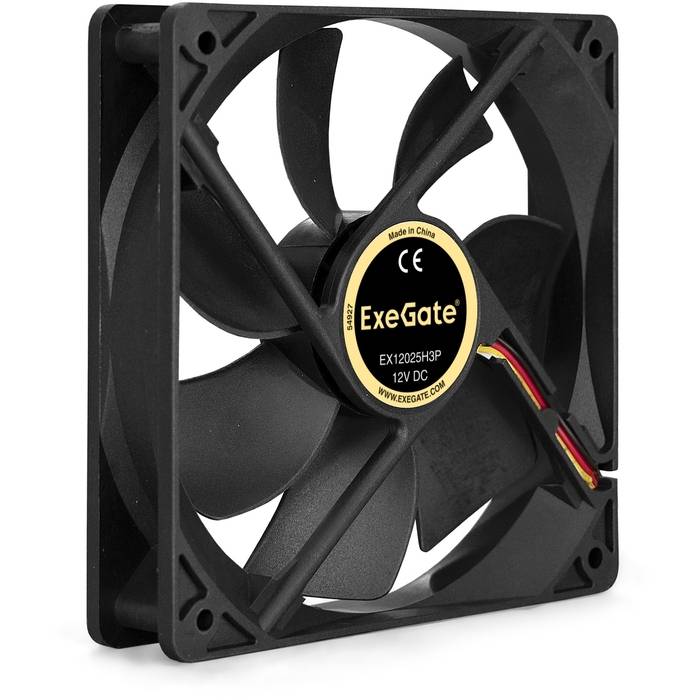 Вентилятор ExeGate Mirage-H 120x120x25 гидродинамический подшипник, 1200RPM, 23dB, 3pin