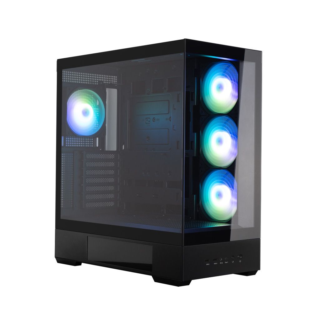 Корпус для ПК Zalman P40 DS Black ATX Mid Tower PC Case, 120mm ARGB Fanx4