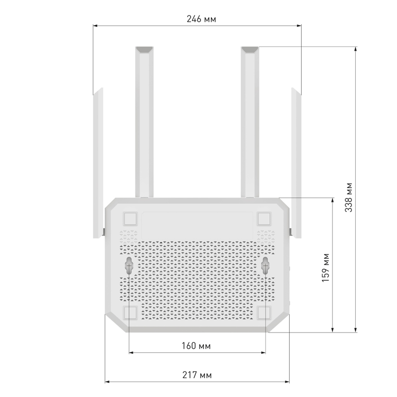 Роутер беспроводной Keenetic Netcraze Ultra (NC-1812) BE7200 10/100/1000/2500BASE-TX/4G ready белый
