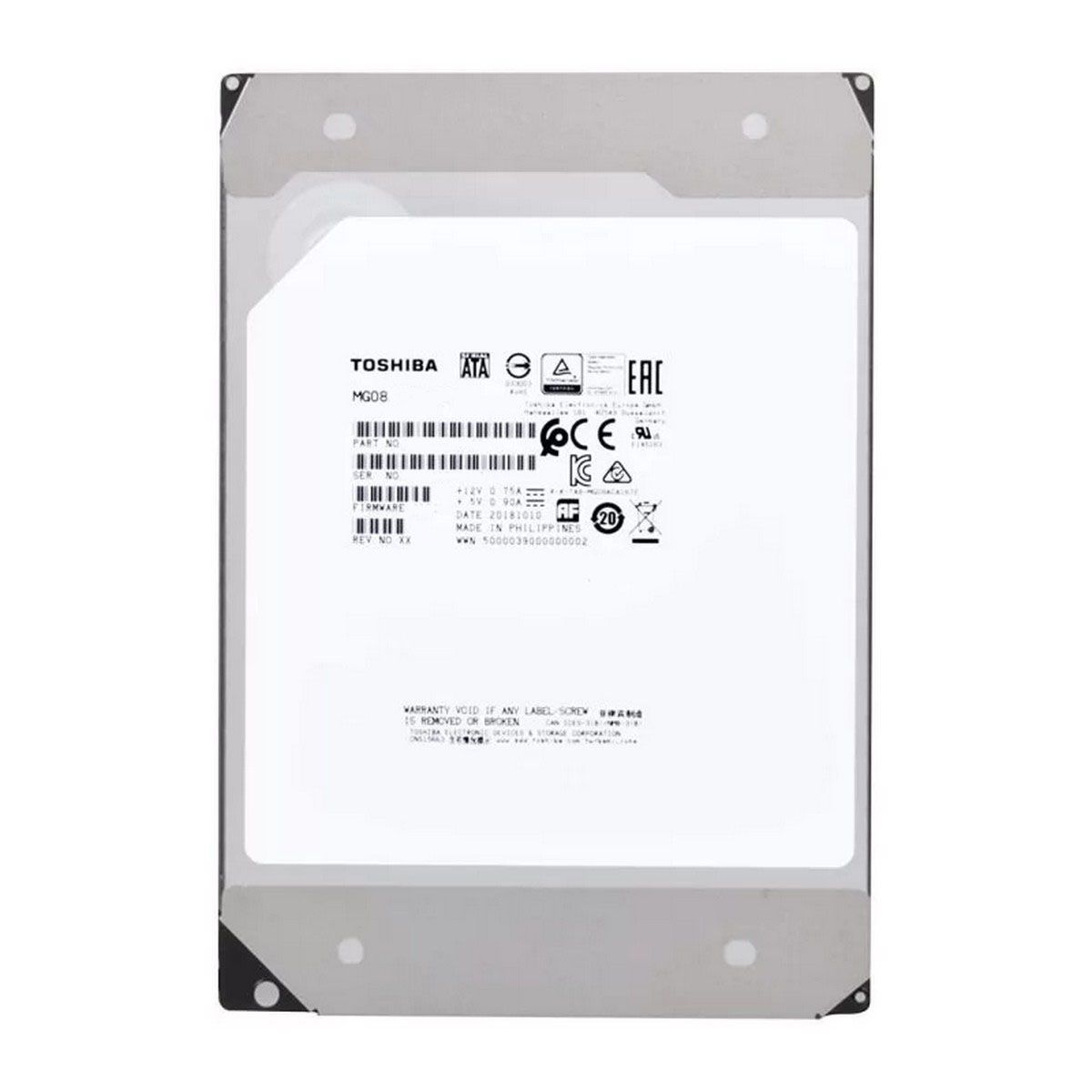 Жесткий диск Toshiba SATA-III 16Tb MG08ACA16TE Server Enterprise Capacity (7200rpm) 512Mb 3.5"