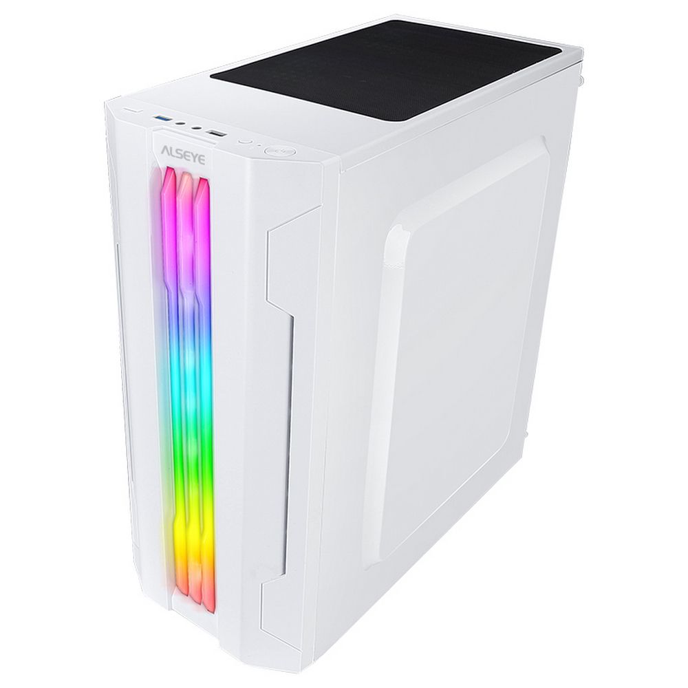 Корпус ALSEYE Корпус ALSEYE Auro 3.0-W Mini-ITX/Micro ATX/ATX, USB2.0*2+HD Audio+USB3.0*1, H.D.D.(3.