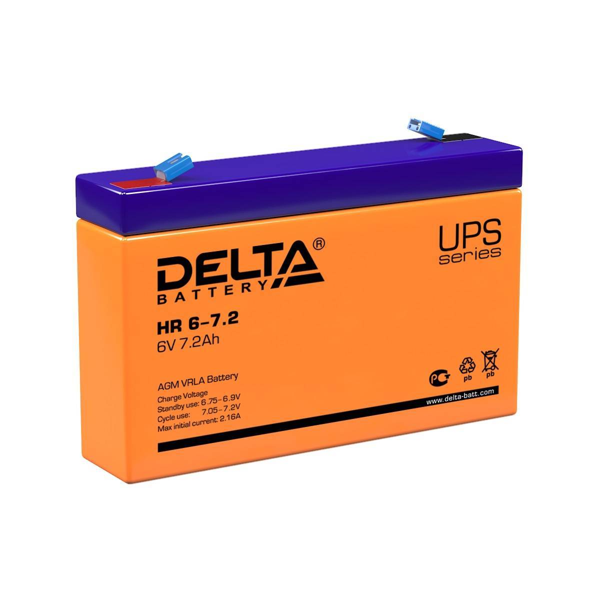 Аккумуляторная батарея DELTA BATTERY HR 6-7.2