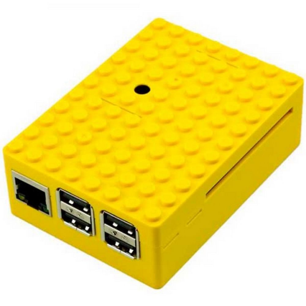 Корпус ACD RA185 Yellow ABS Plastic Building Block case for Raspberry Pi 3 B (CBPIBLOX-YEL) (494408)