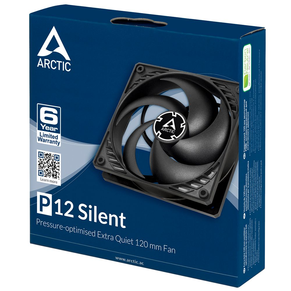 Вентилятор Arctic Cooling Вентилятор корпусной ARCTIC P12 Silent (black/black)   (ACFAN00130A)