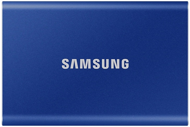 Накопитель SSD Samsung USB-C 2Tb MU-PC2T0H/WW T7 1.8" синий