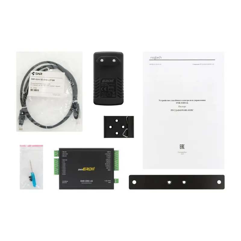 Контроллер SNR Устройство удалённого мониторинга, универсальный ПЛК. Питание PoE, 9-48В.