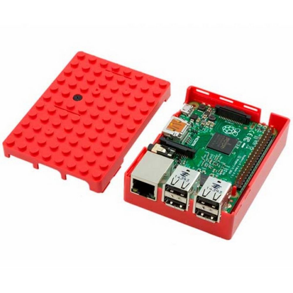 Корпус ACD RA183 Red ABS Plastic Building Block case for Raspberry Pi 3 B (CBPIBLOX-RED) (494309)