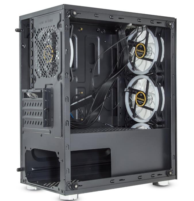 ExegateEX294382RUS Корпус Minitower ExeGate Mistery X2 (mATX, без БП, 2*USB+1*USB3.0, аудио, черный,