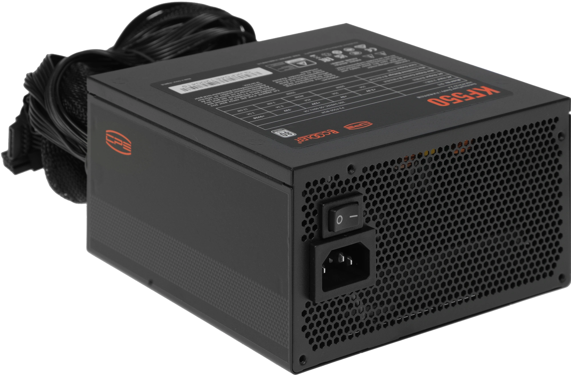 Блок питания PcCooler ATX 550W P3-F550-W1H 80 PLUS WHITE (20+4pin) APFC 120mm fan 6xSATA RTL