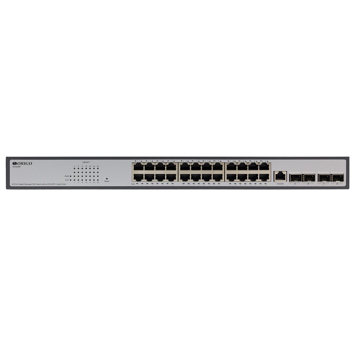 Коммутатор Origo OS3228P/250W OS3228P/250W/A1A (L3) 24x1Гбит/с 4x10Гбит/с 4SFP+ 250W управляемый