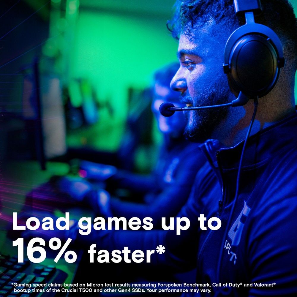 Твердотельный диск 2TB Crucial T500 CT2000T500SSD8 M.2, NVMe 3D TLC [R/W - 7400/7000 MB/s]