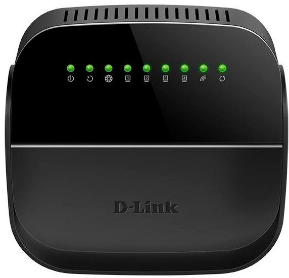 Роутер беспроводной D-Link DSL-2640U/R1A N150 ADSL черный