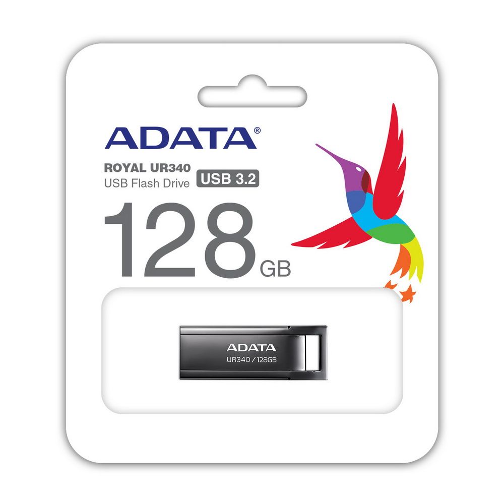 Флеш Диск A-Data 128Gb UR340 AROY-UR340-128GBK USB3.2 черный