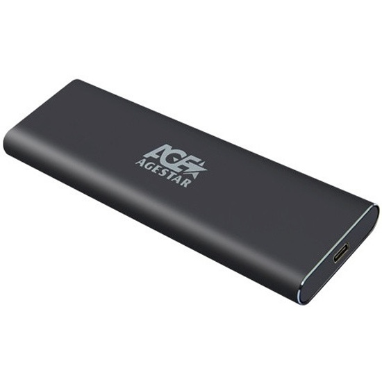 AgeStar 31UBNV1C (GRAY) USB 3.1 Type-C  Внешний корпус M.2 NVME (M-key)  AgeStar 31UBNV1C (GRAY), ал