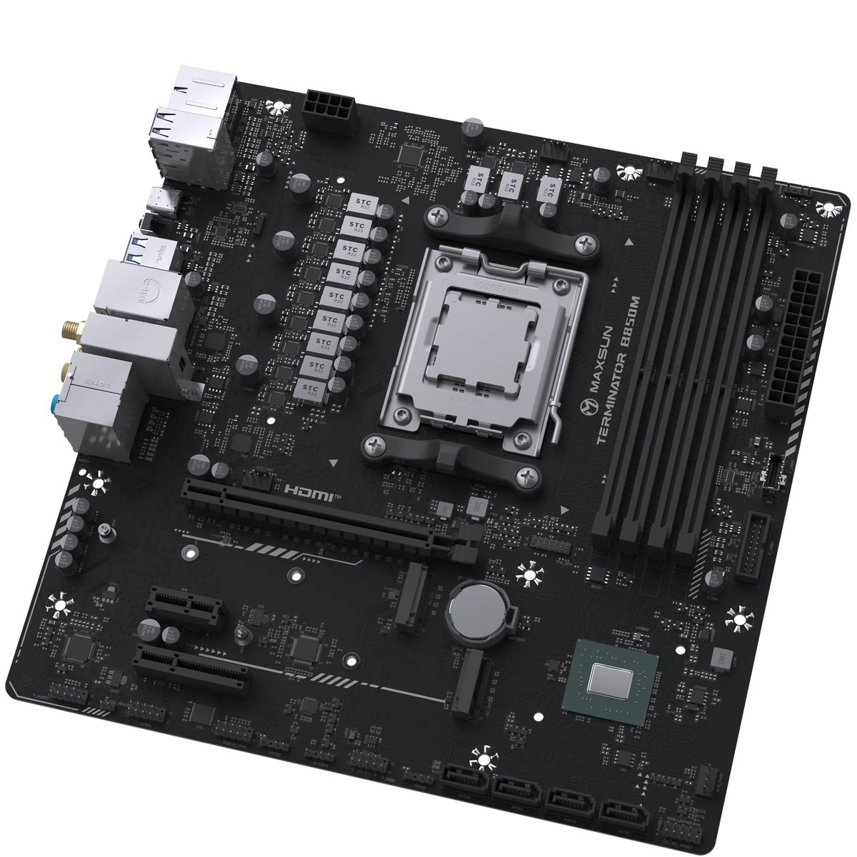 Материнская плата Maxsun MS-Terminator B850M WIFI B850, AM5, 4*DDR5, 1*PCIEx16, 1*PCIEx4, 1*PCIEx1, 